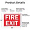 Signmission Fire Exit Sign, Aluminum, 18in W x 12in L, 2PK OS-2PACK-CL-A-1218-L-20001 - alternate 3